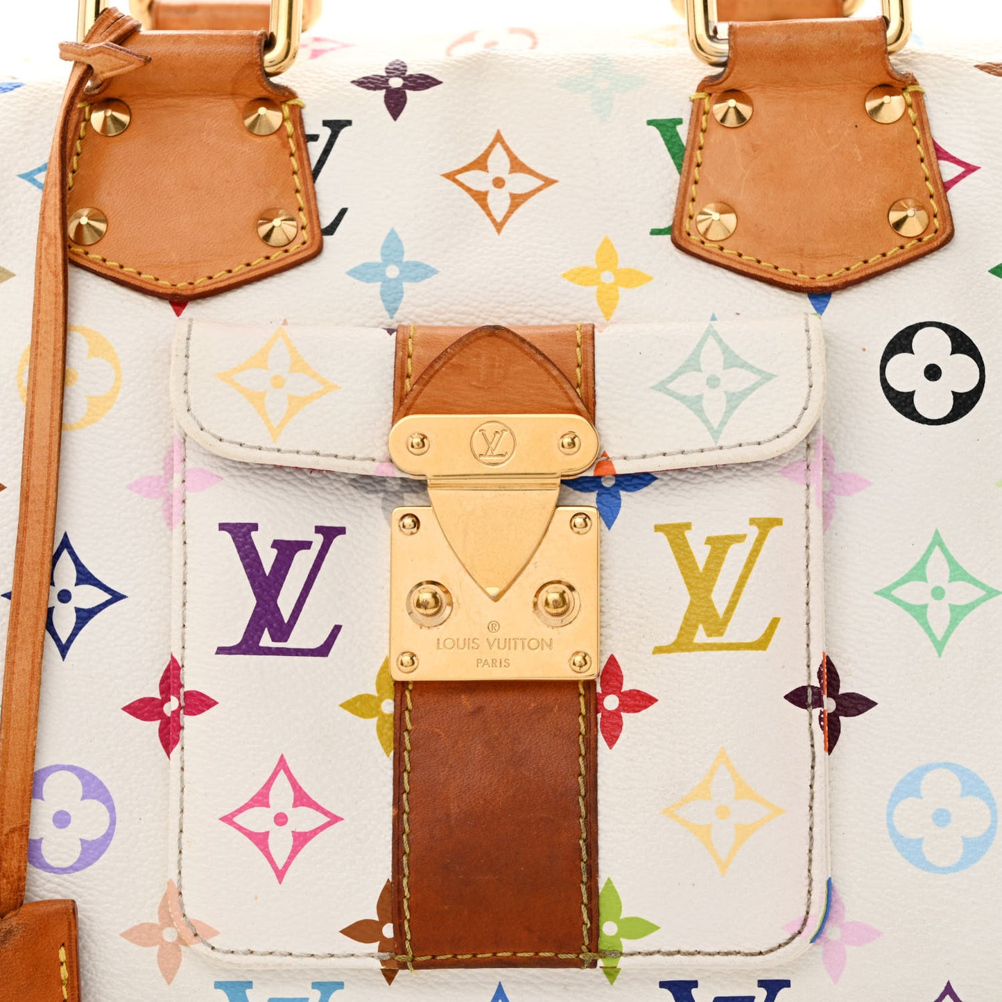 Monogram Multicolor Speedy 30 White