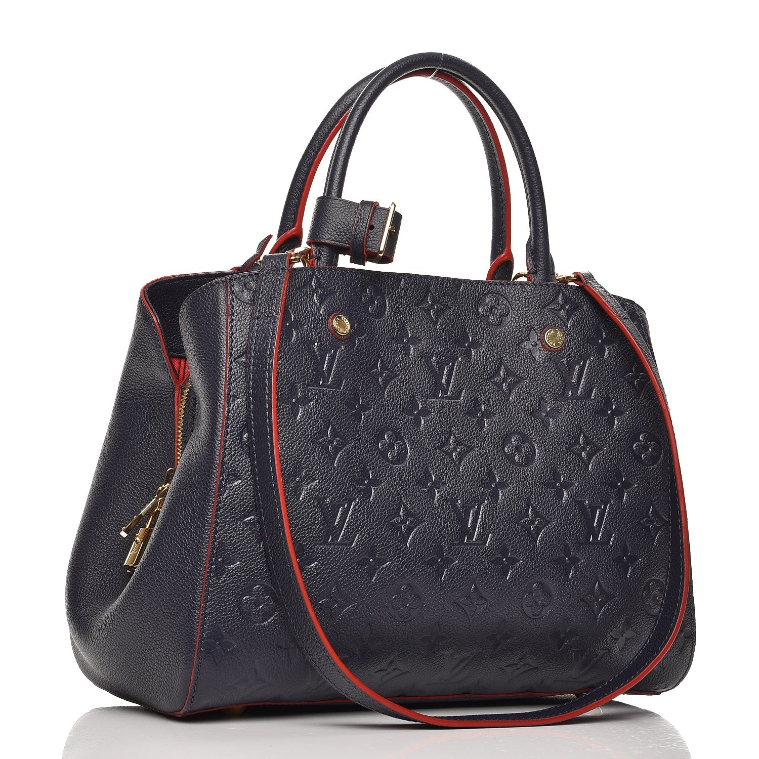Louis Vuitton Empreinte Montaigne MM Marine Rouge 4 of 7