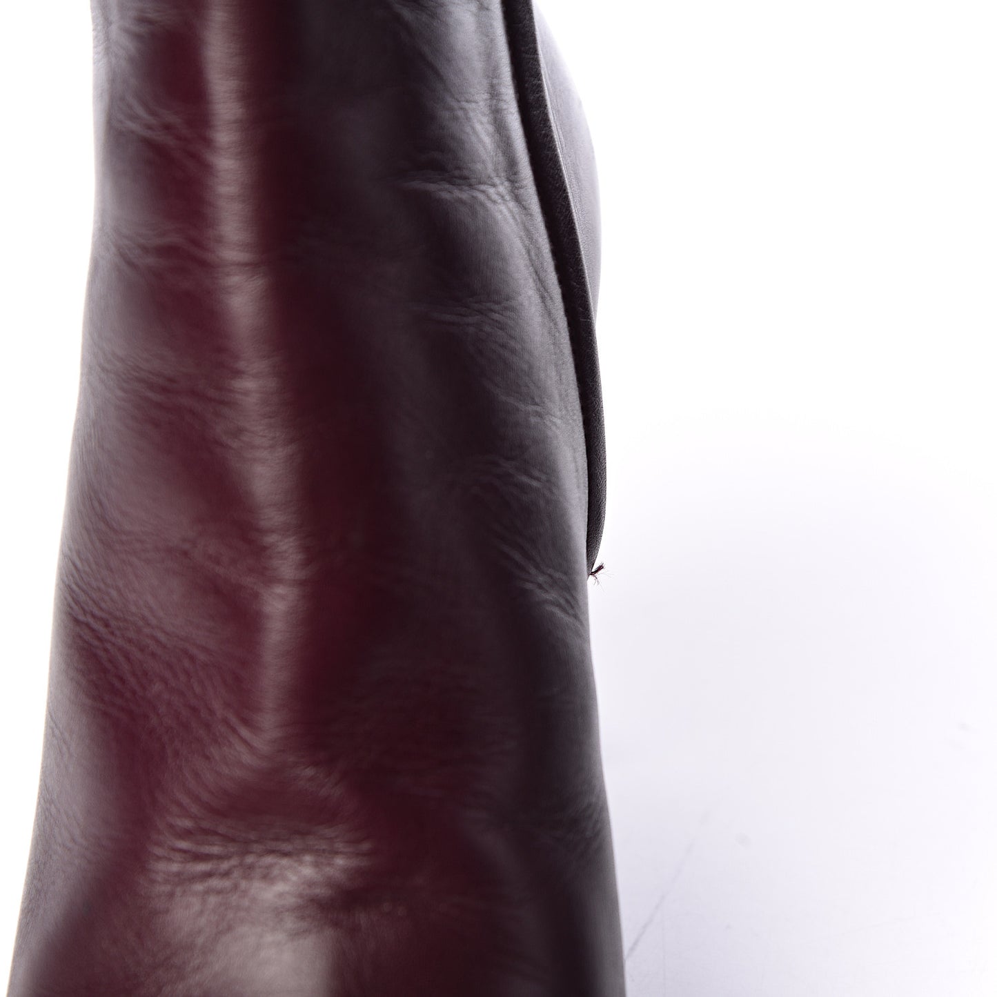Nappa Loulou Ankle Zip Boot 40 Amaranto