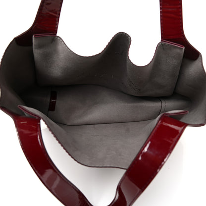 Stella McCartney Eco Alter Patent Perforated Logo Satchel Red 10 of 11