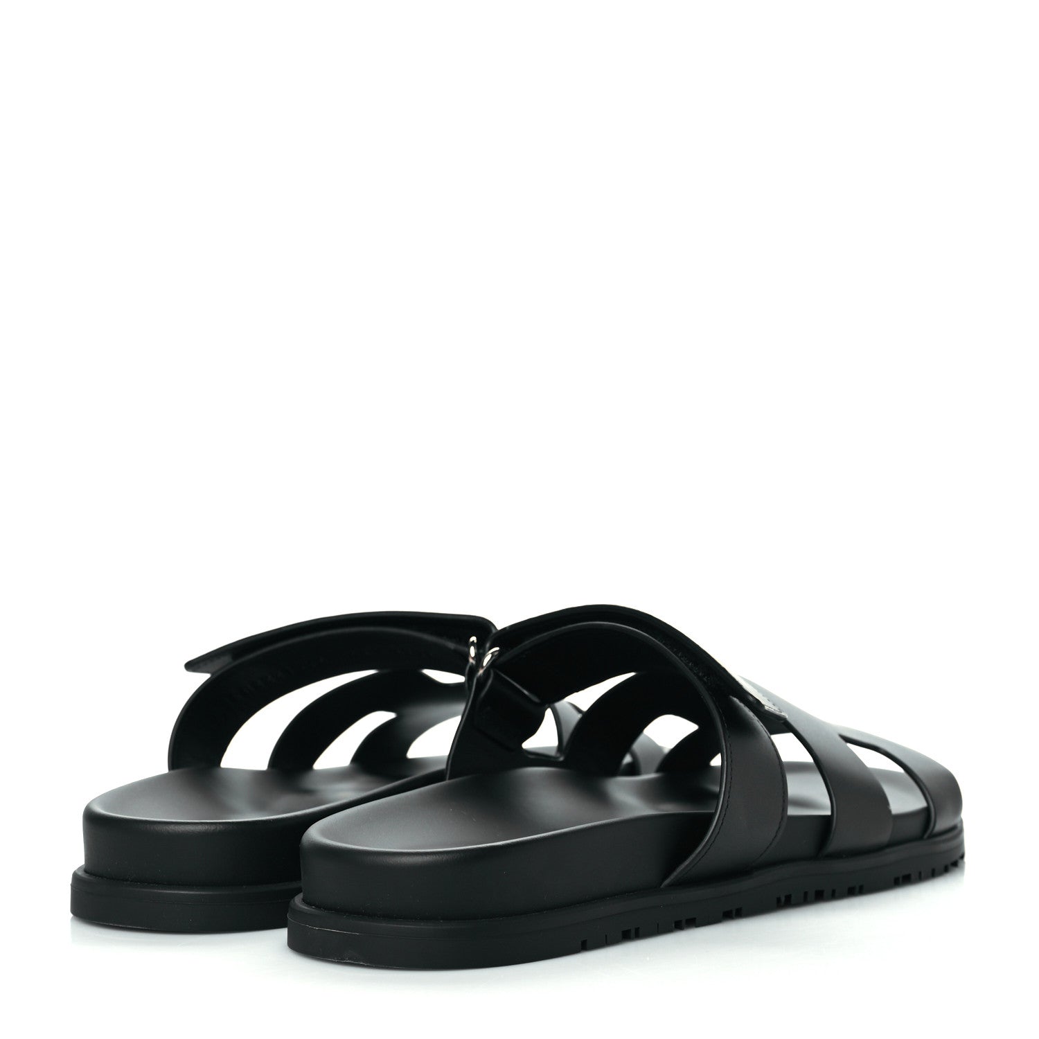 Hermes Calfskin Womens Chypre Sandals 42 Black 4 of 9