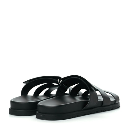 Hermes Calfskin Womens Chypre Sandals 42 Black 4 of 9