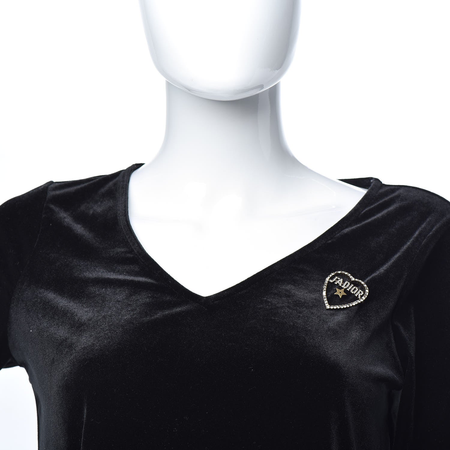 Christian Dior Crystal Heart J'Adior Brooch 2 of 4