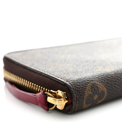 Louis Vuitton Monogram Clemence Wallet Fuchsia 8 of 9