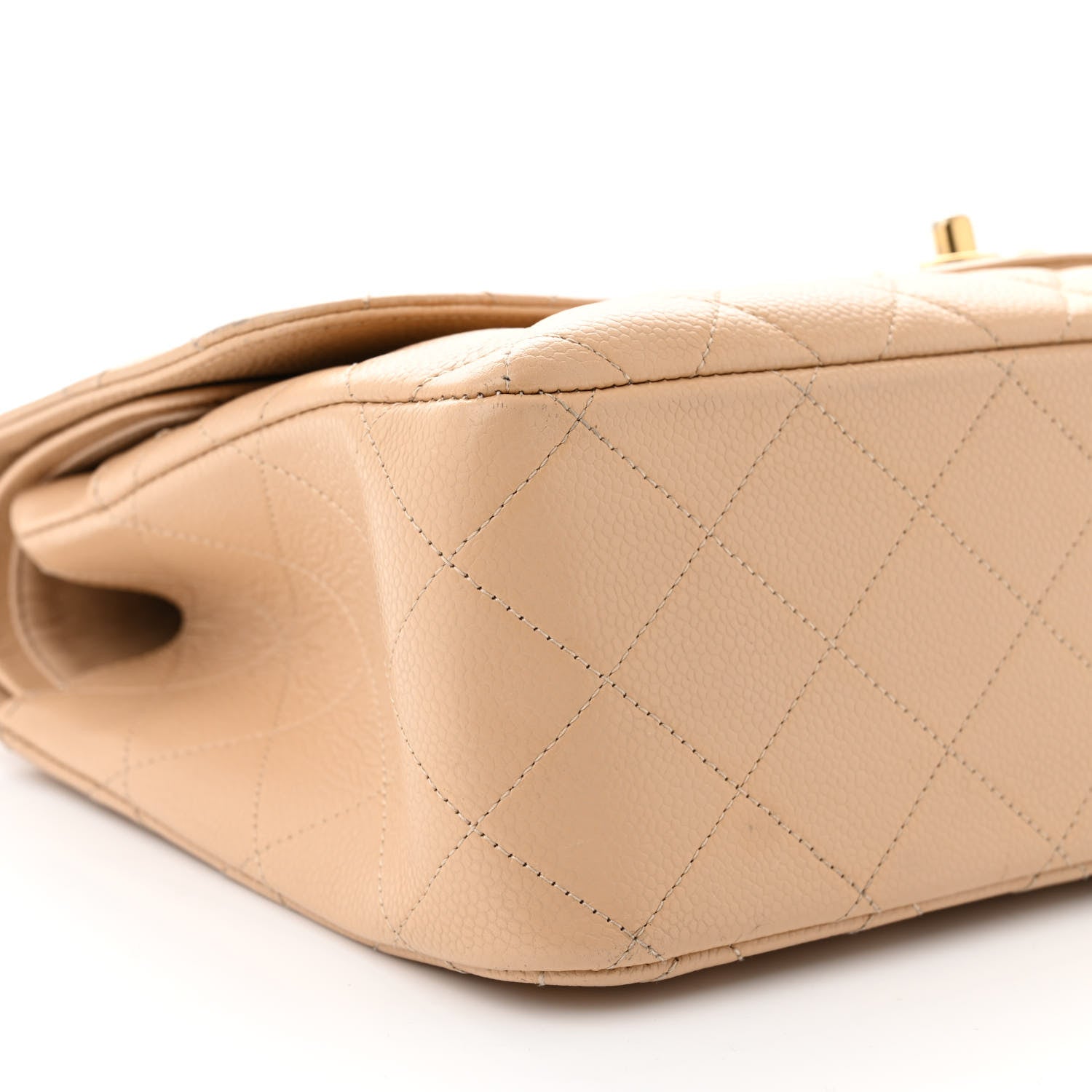 Chanel Caviar Quilted Jumbo Double Flap Beige Clair 8 of 13