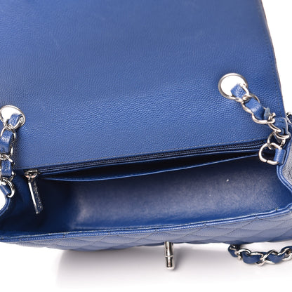 Chanel Caviar Quilted Mini Rectangular Flap Dark Blue 5 of 9