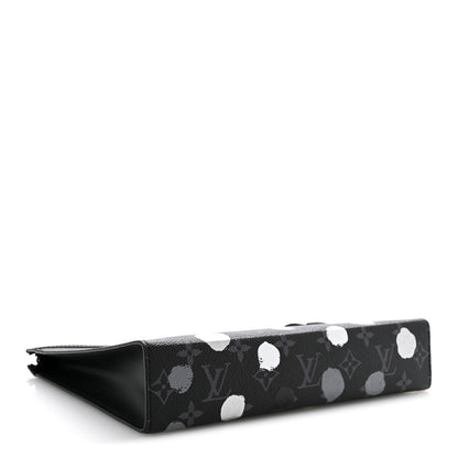 Louis Vuitton LV X YK Monogram Eclipse Dots Pochette Voyage MM Black 4 of 9