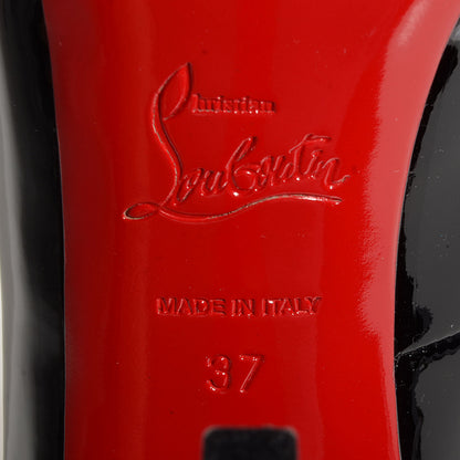 Christian Louboutin Patent Very Prive 120 Pumps 37 Black 4 of 5