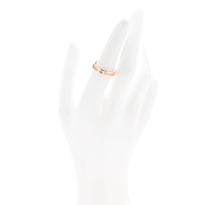 Tiffany 18K Rose Gold Diamond 4mm Logo Band Ring 53 6.25 2 of 4