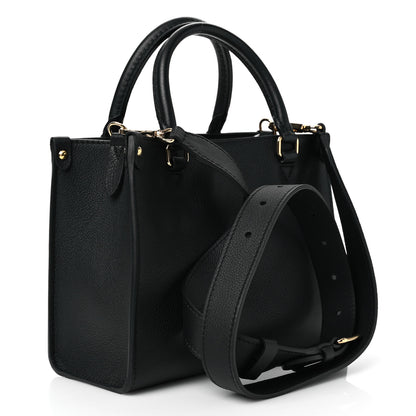Louis Vuitton Calfskin Lock & Go Tote Black 2 of 9