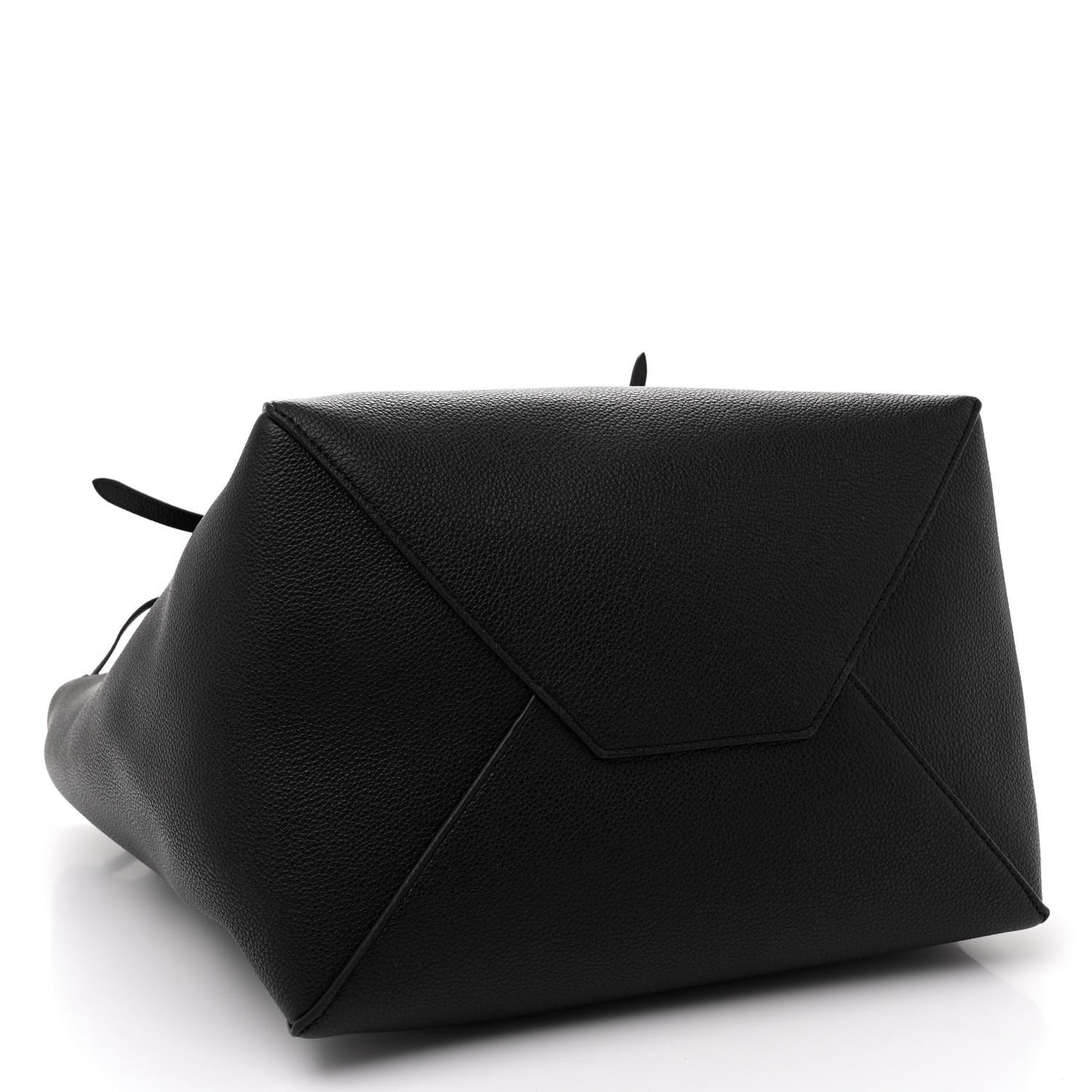 Soft Grained Calfskin Small Belt Cabas Phantom Black