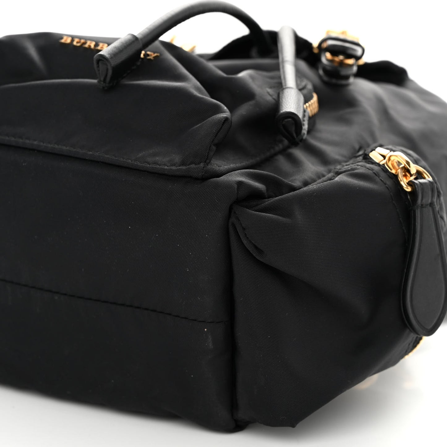 Nylon Small Crossbody Rucksack Backpack Black