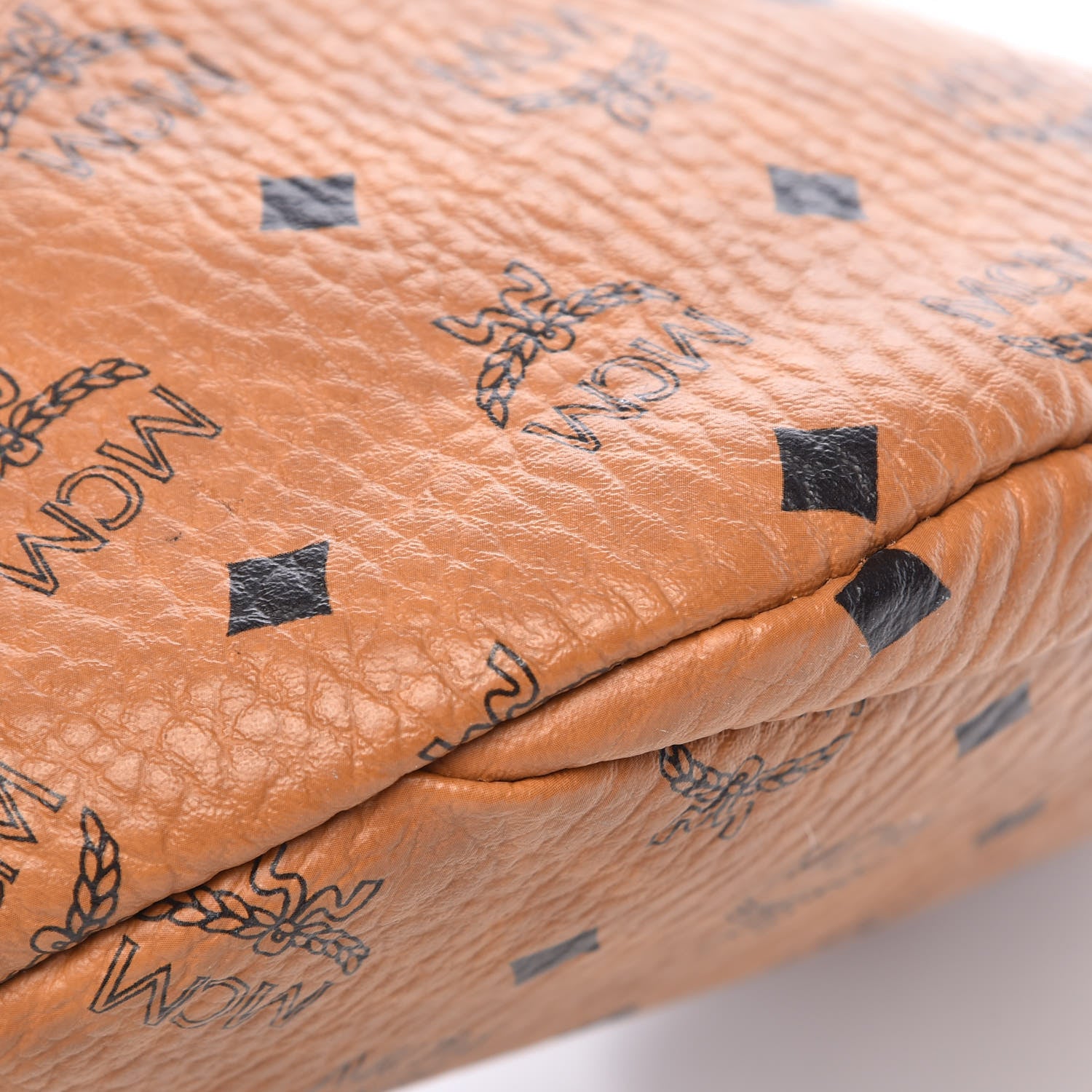 MCM Visetos Stark Belt Bag Cognac 9 of 10