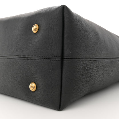 Louis Vuitton Grained Calfskin Low Key Hobo MM Black 9 of 12