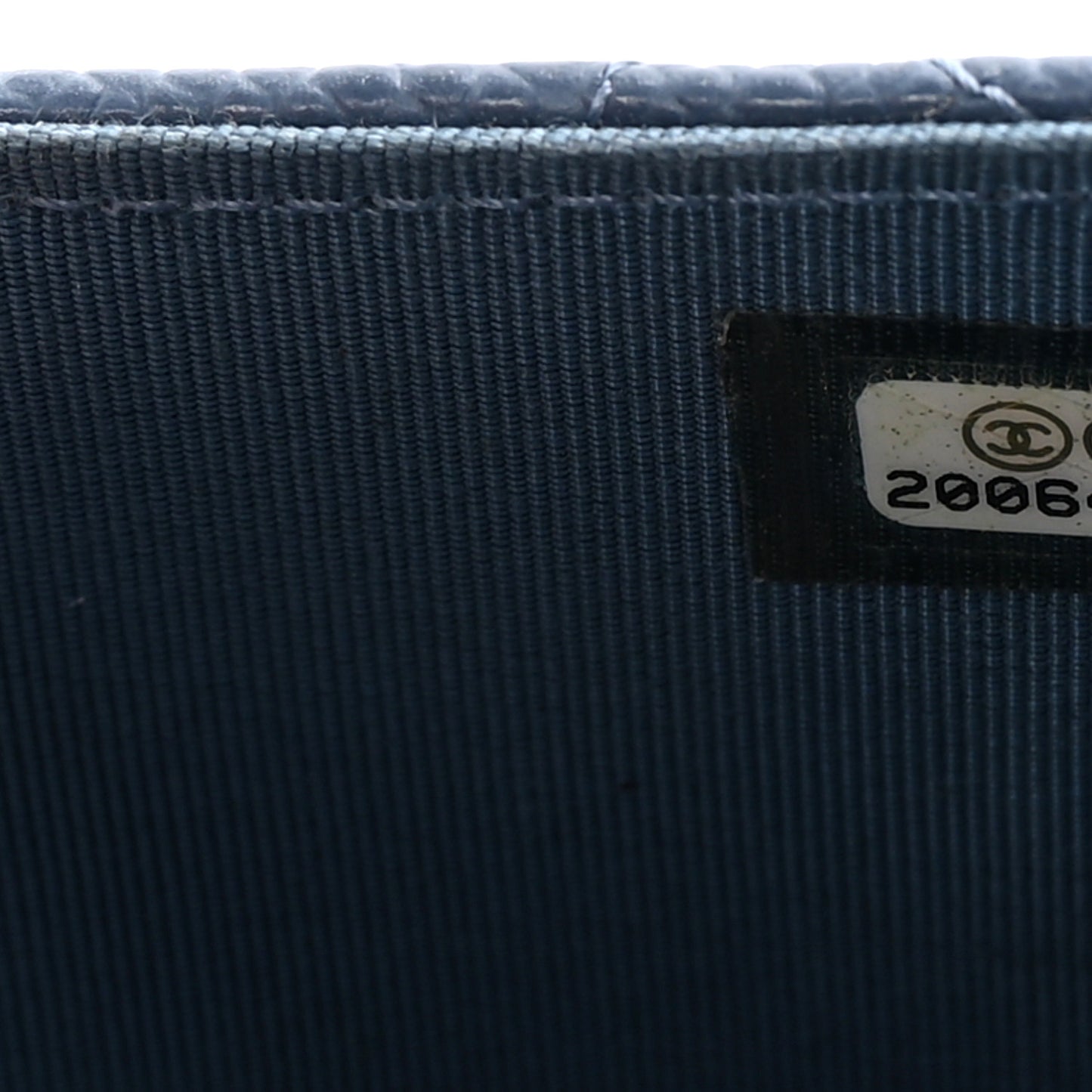 Caviar Quilted Travel Wallet Blue