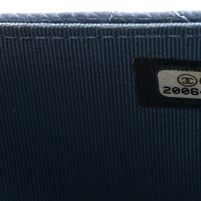 Chanel Caviar Quilted Travel Wallet Blue 9 of 9