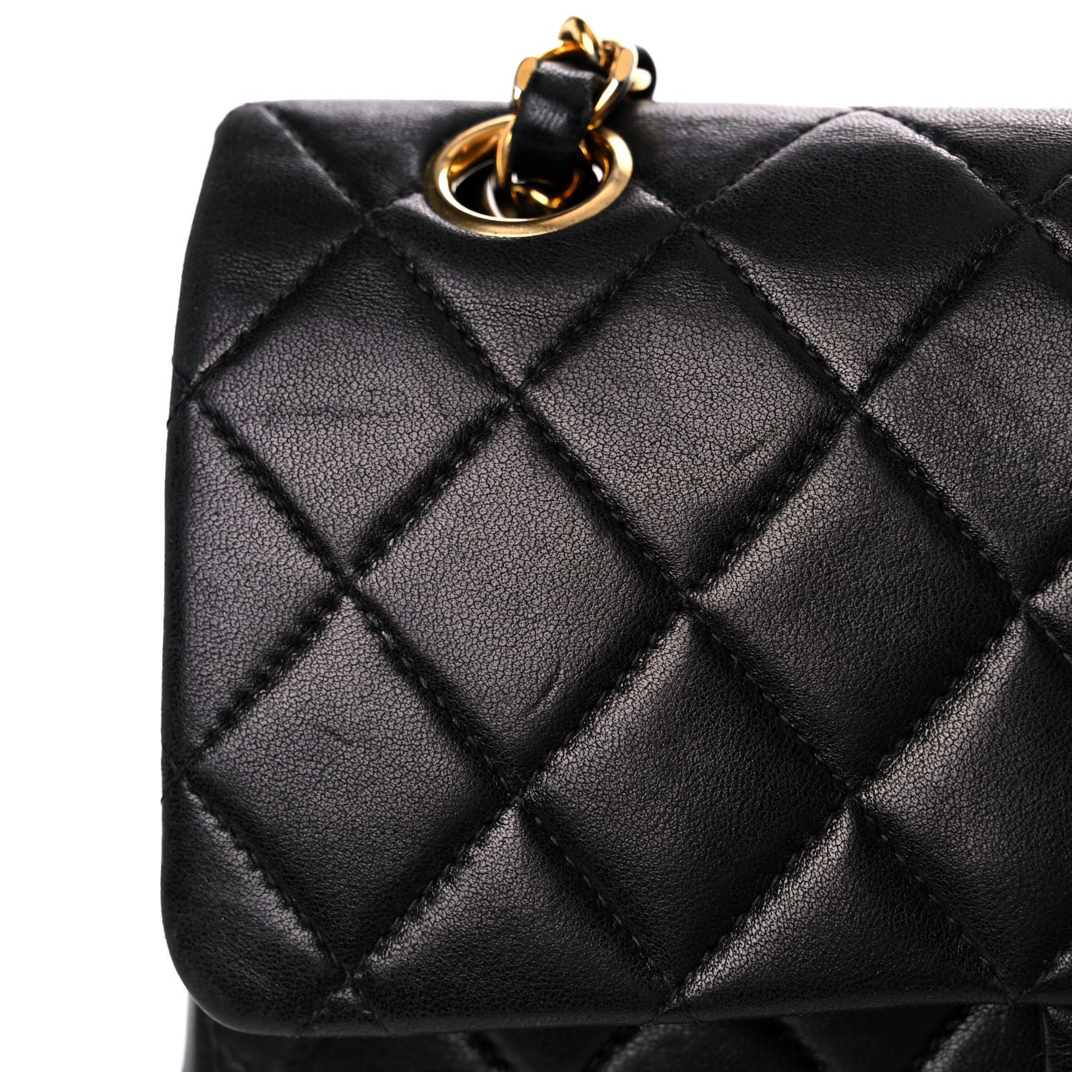 Chanel Lambskin Quilted Medium Double Flap Black 21 of 22