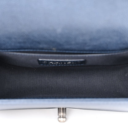 Chanel Grained Calfskin Quilted Small Boy Flap Blue 5 of 11