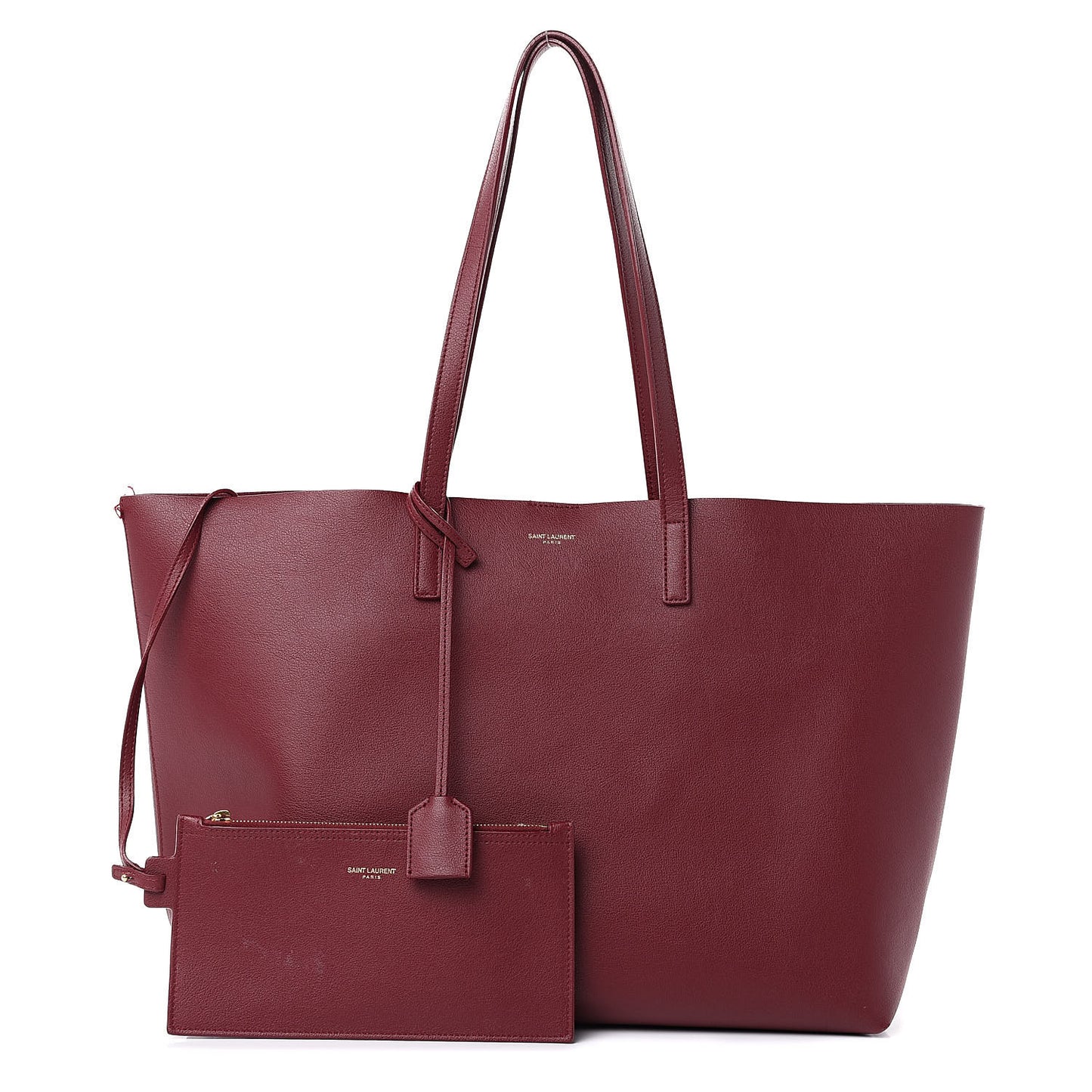 Calfskin Large Shopping Tote Carmin