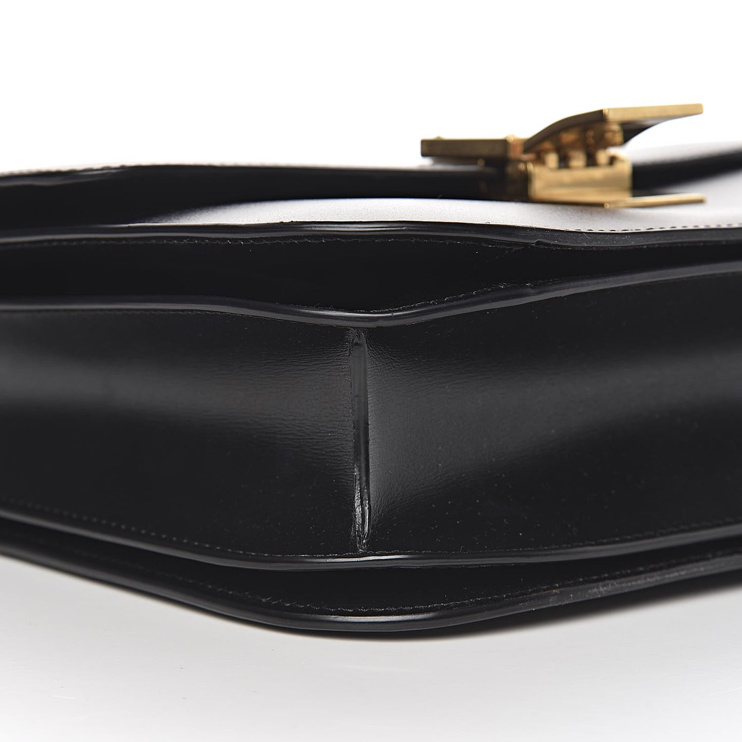Box Calfskin Medium Classic Box Flap Bag Black