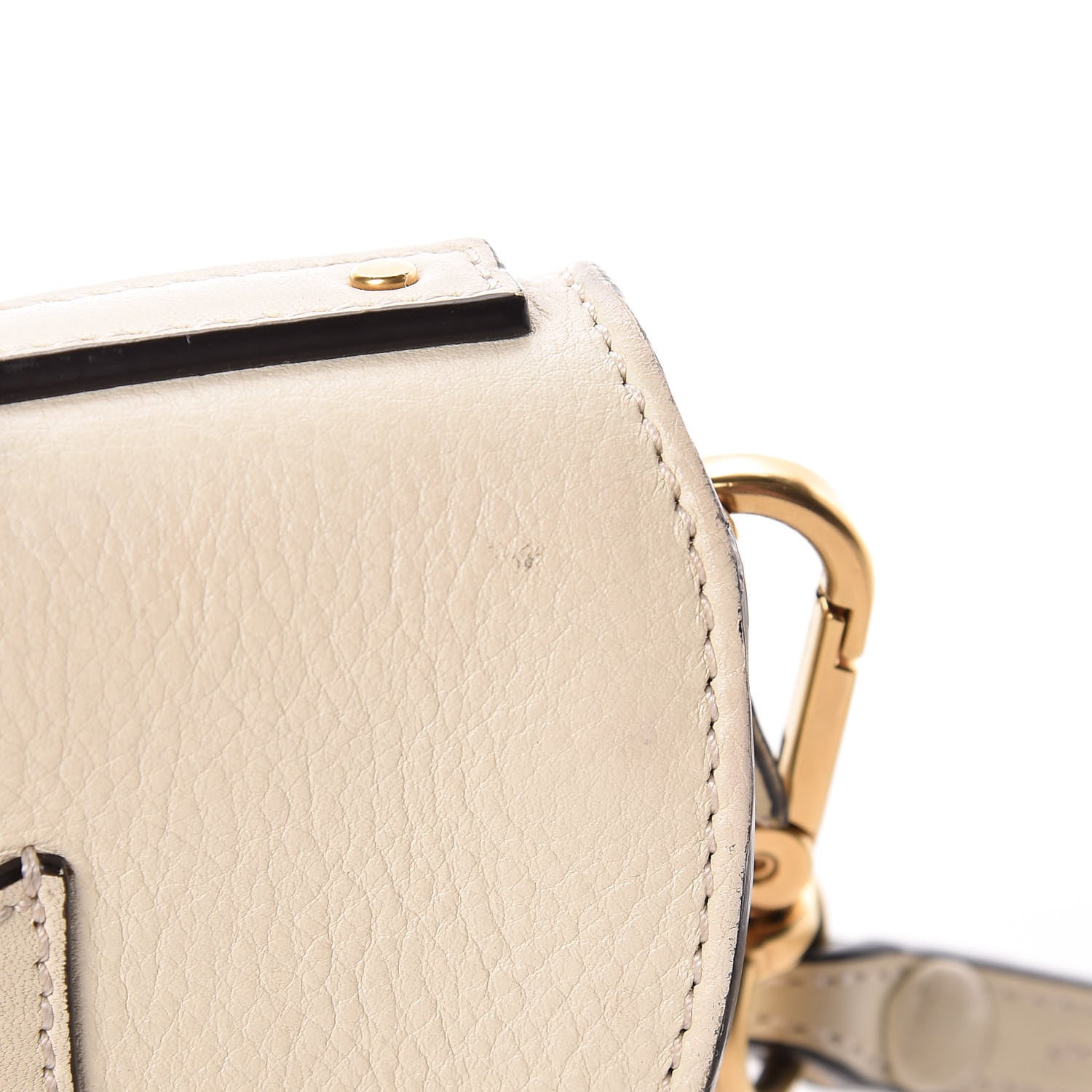 Chloe Calfskin Small Nile Bracelet Minaudiere Bag Off White 12 of 15