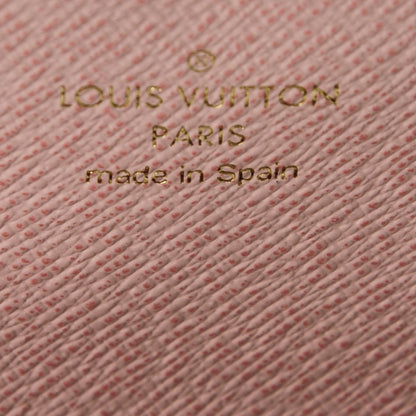 Louis Vuitton Damier Ebene Caissa Wallet Rose Ballerine 7 of 8