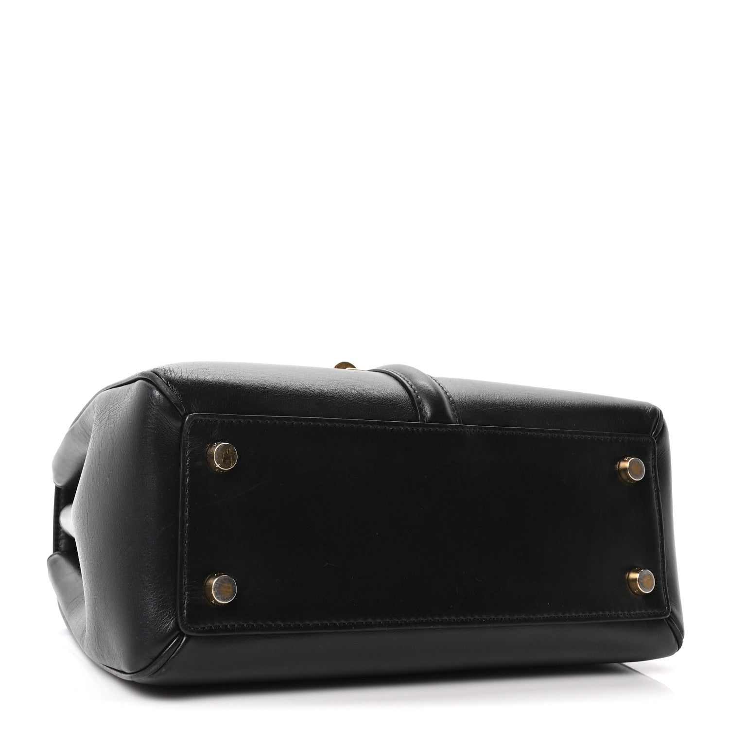 Celine Satinated Calfskin Small 16 Top Handle Bag Black 1915363