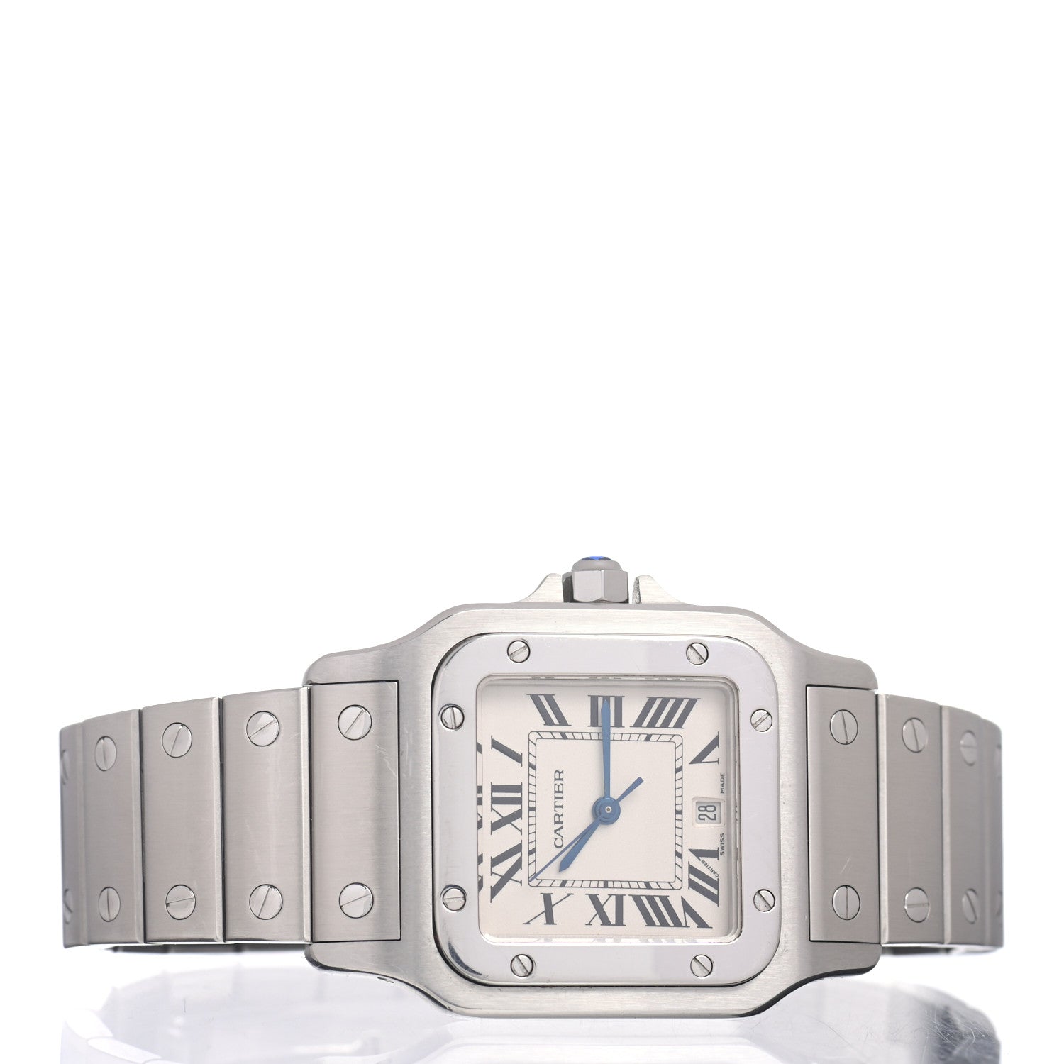 Cartier Stainless Steel 29mm Santos De Cartier Galbee Quartz Watch 2 of 4