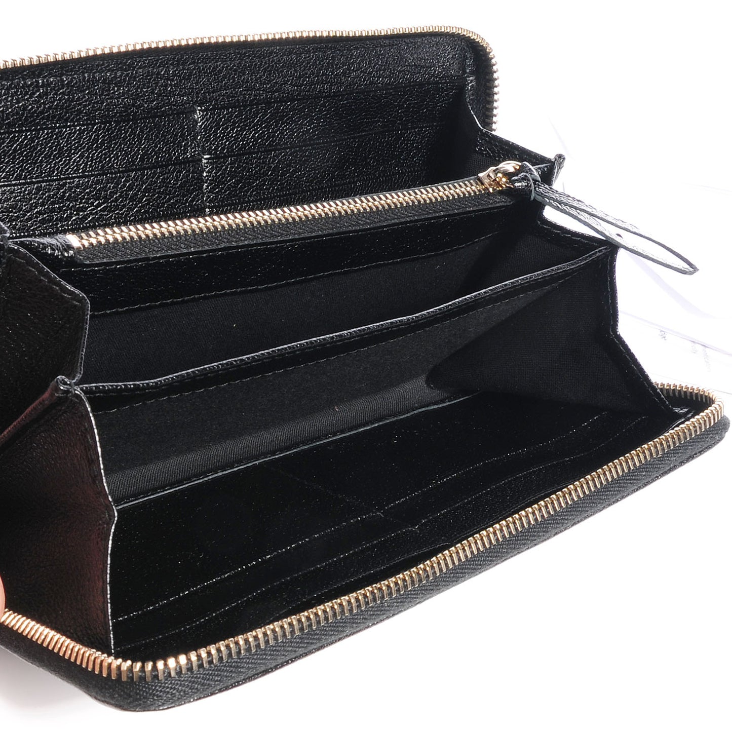 Chevre Metallic Edge Wallet Black