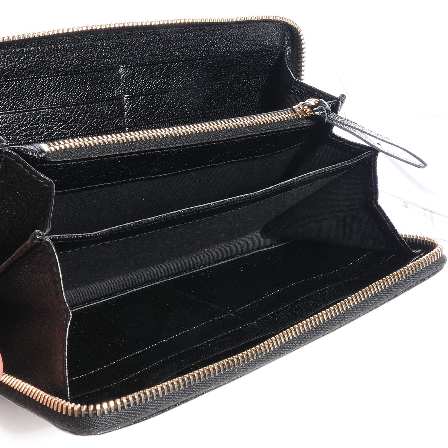 Balenciaga Chevre Metallic Edge Wallet Black 5 of 8