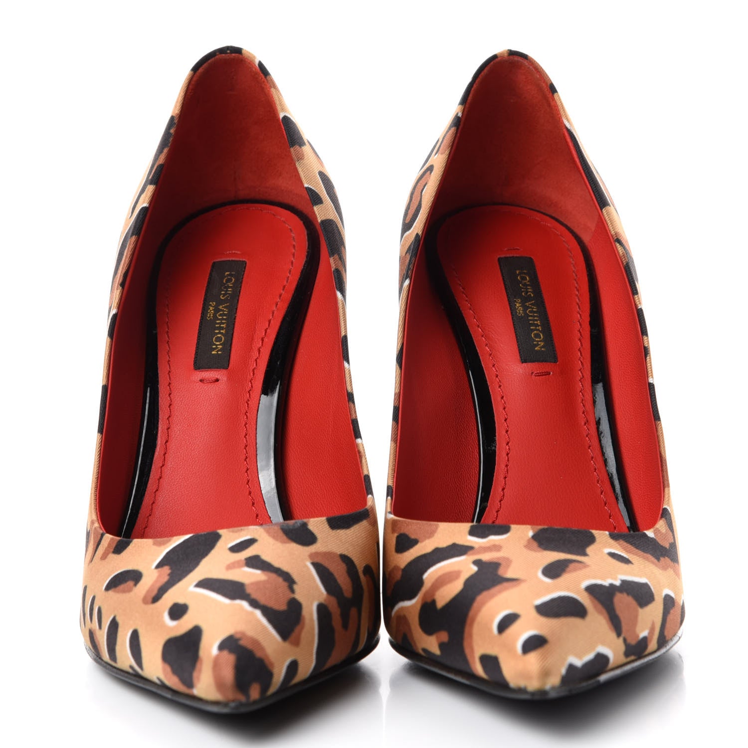 Louis Vuitton Silk Leopard Print Eyeline Pumps 36.5 2 of 11