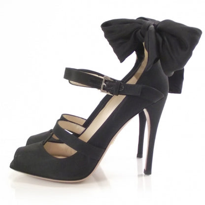 Prada Nylon Bow Pumps 40 Black 2 of 7
