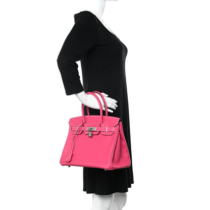 Hermes Epsom Birkin 30 Rose Tyrien 2 of 14