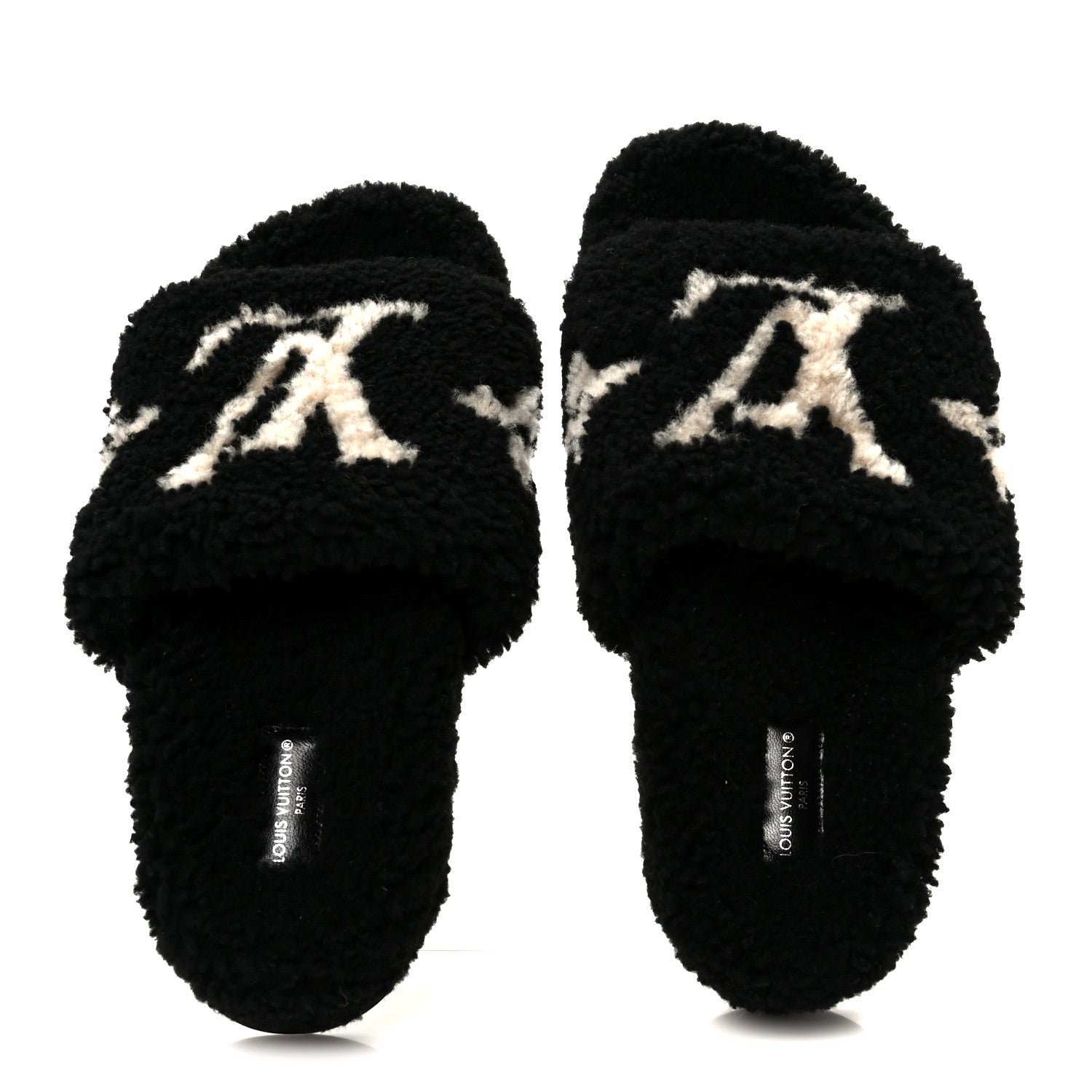 Louis Vuitton Shearling Monogram Giant Paseo Flat Comfort Mule 40