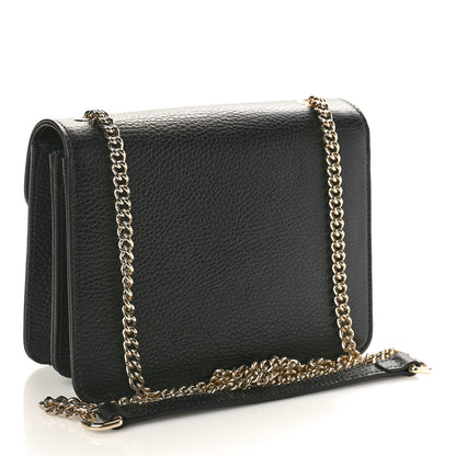 Gucci Dollar Calfskin Small Interlocking G Shoulder Bag Black 3 of 10