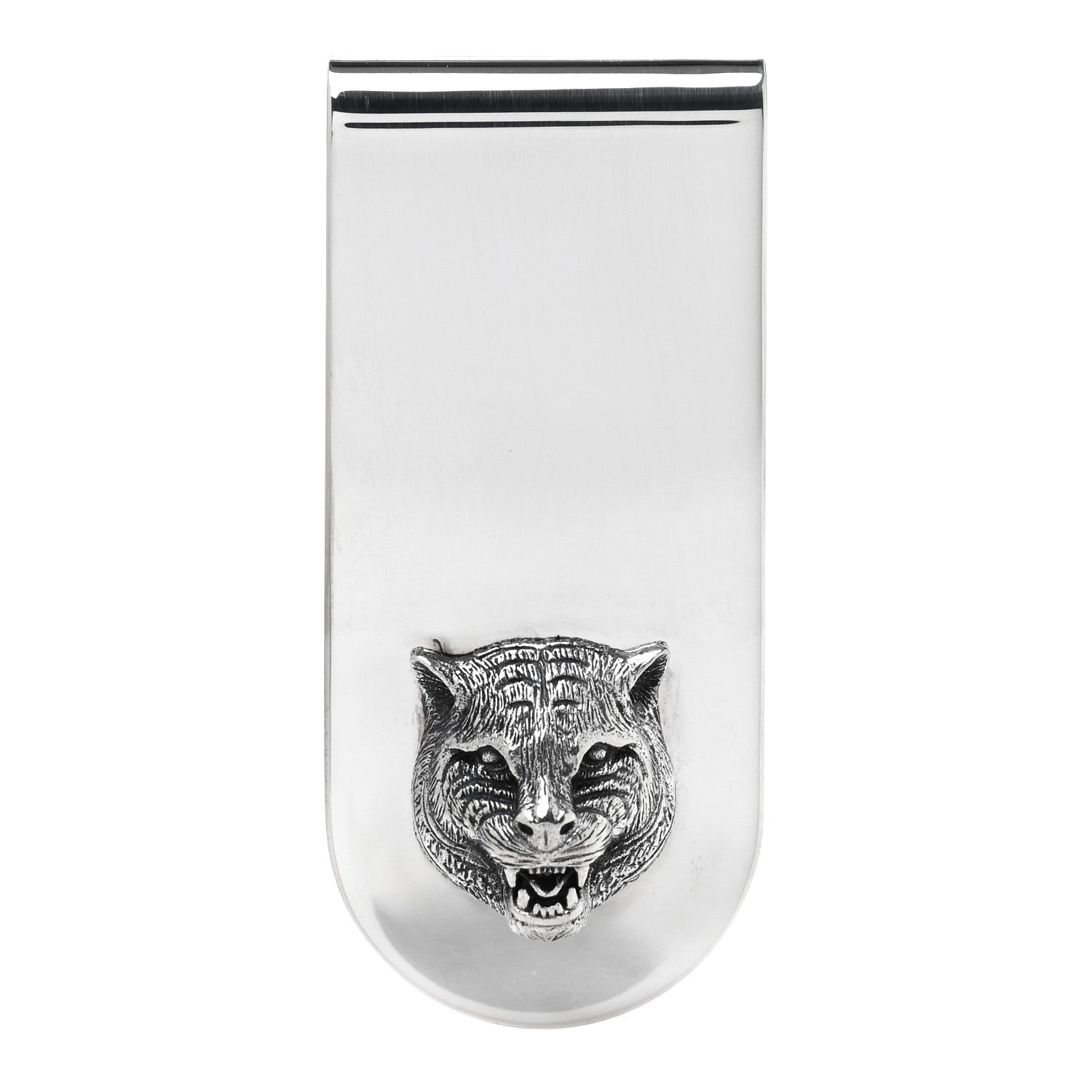 Gucci Sterling Silver Tiger Head Money Clip 1 of 4