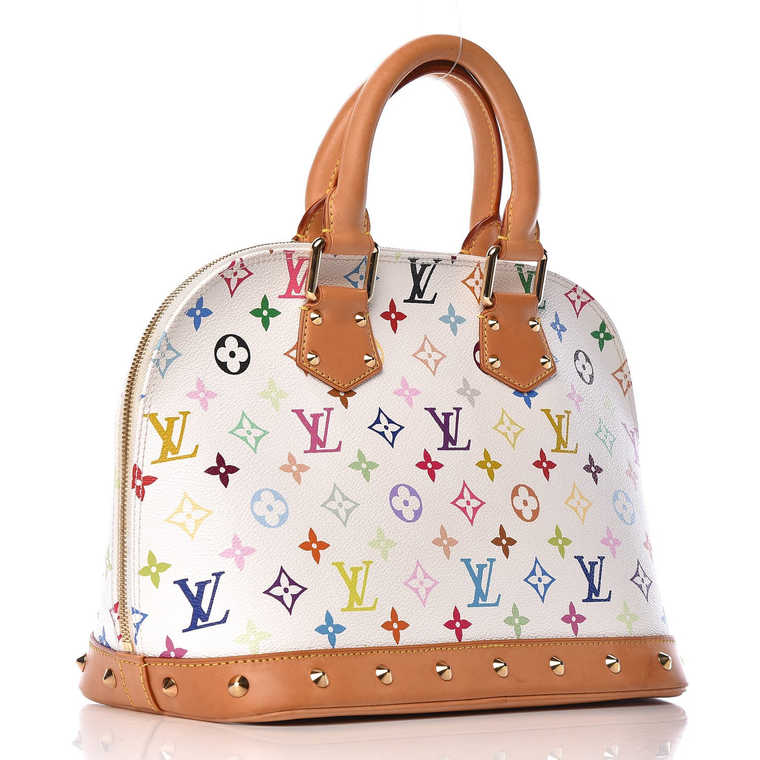 Louis Vuitton Monogram Multicolor Alma White 3 of 14