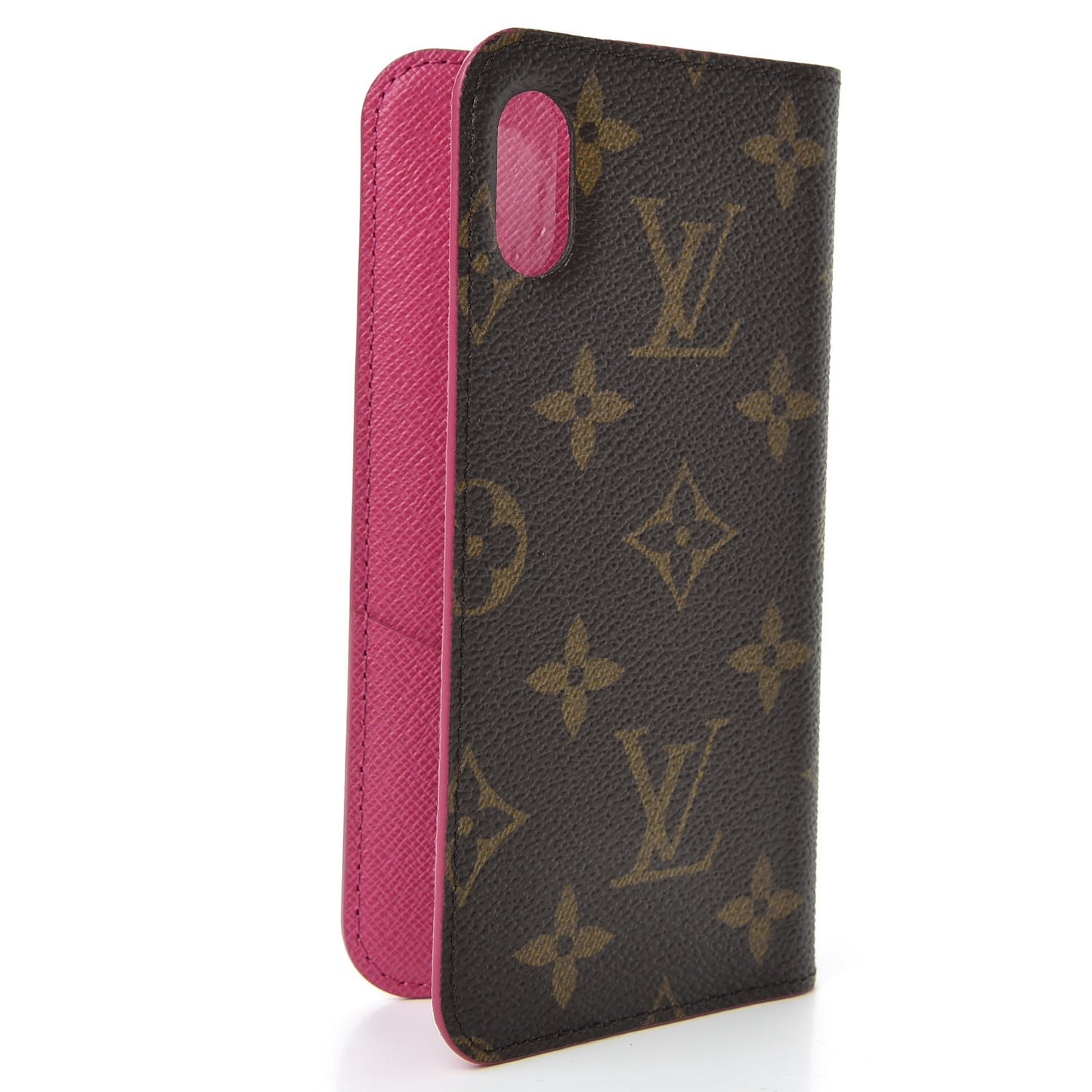 Monogram iPhone X Folio Case Rose Pop