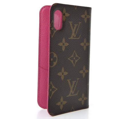 Louis Vuitton Monogram iPhone X Folio Case Rose Pop 3 of 6