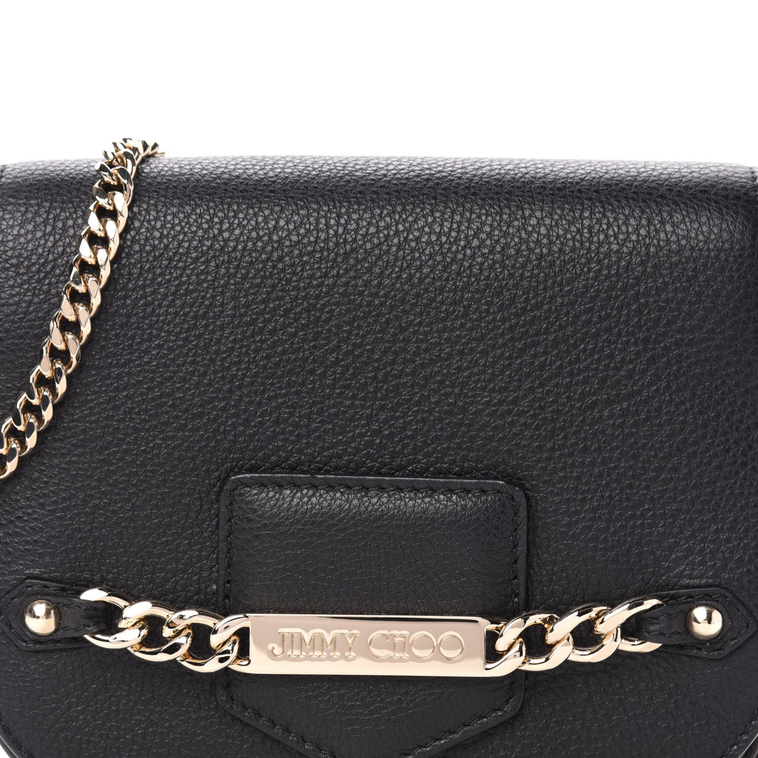 Jimmy Choo Calfskin Shadow Crossbody Bag Black 10 of 10