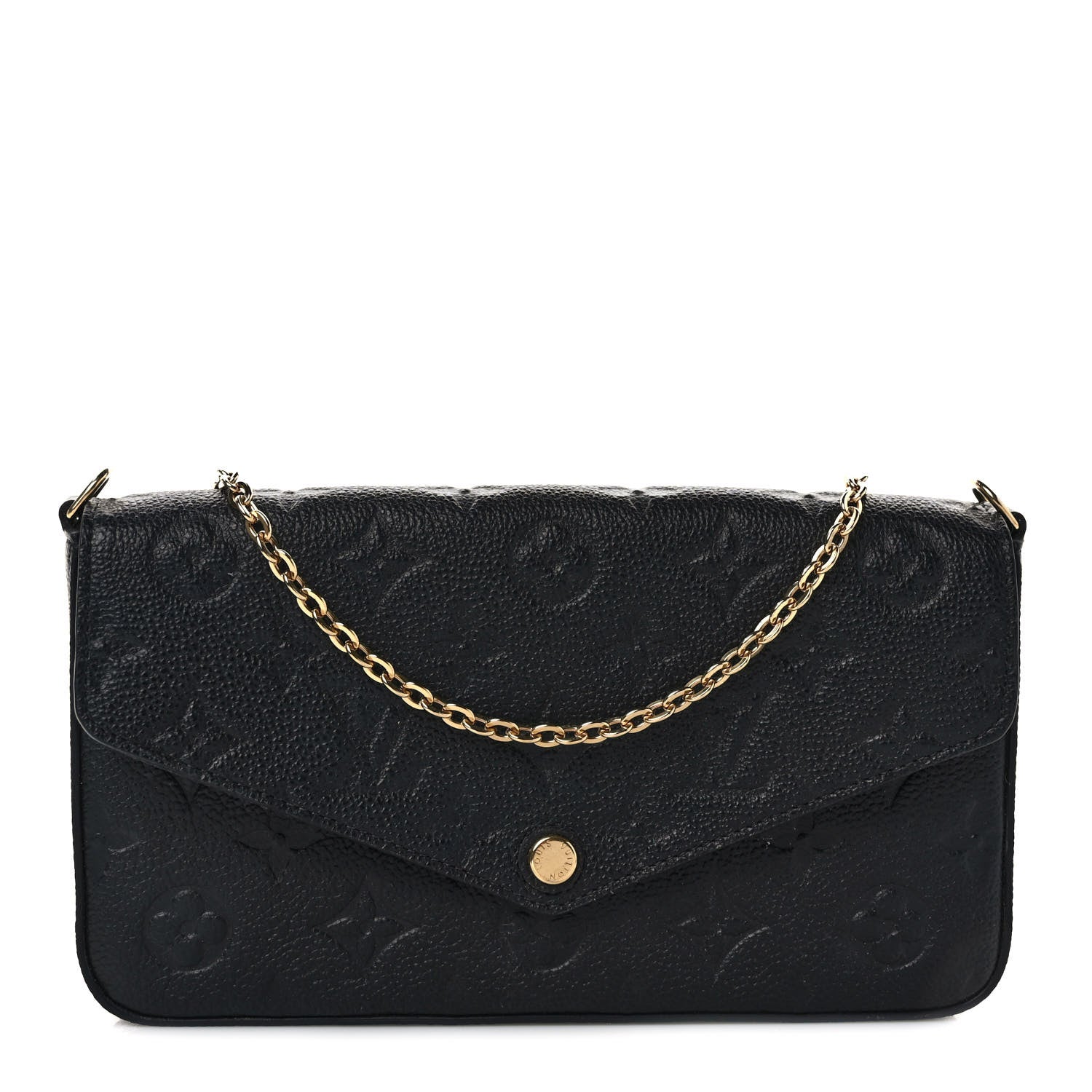 Louis Vuitton Empreinte Pochette Felicie Chain Wallet Black 1 of 9
