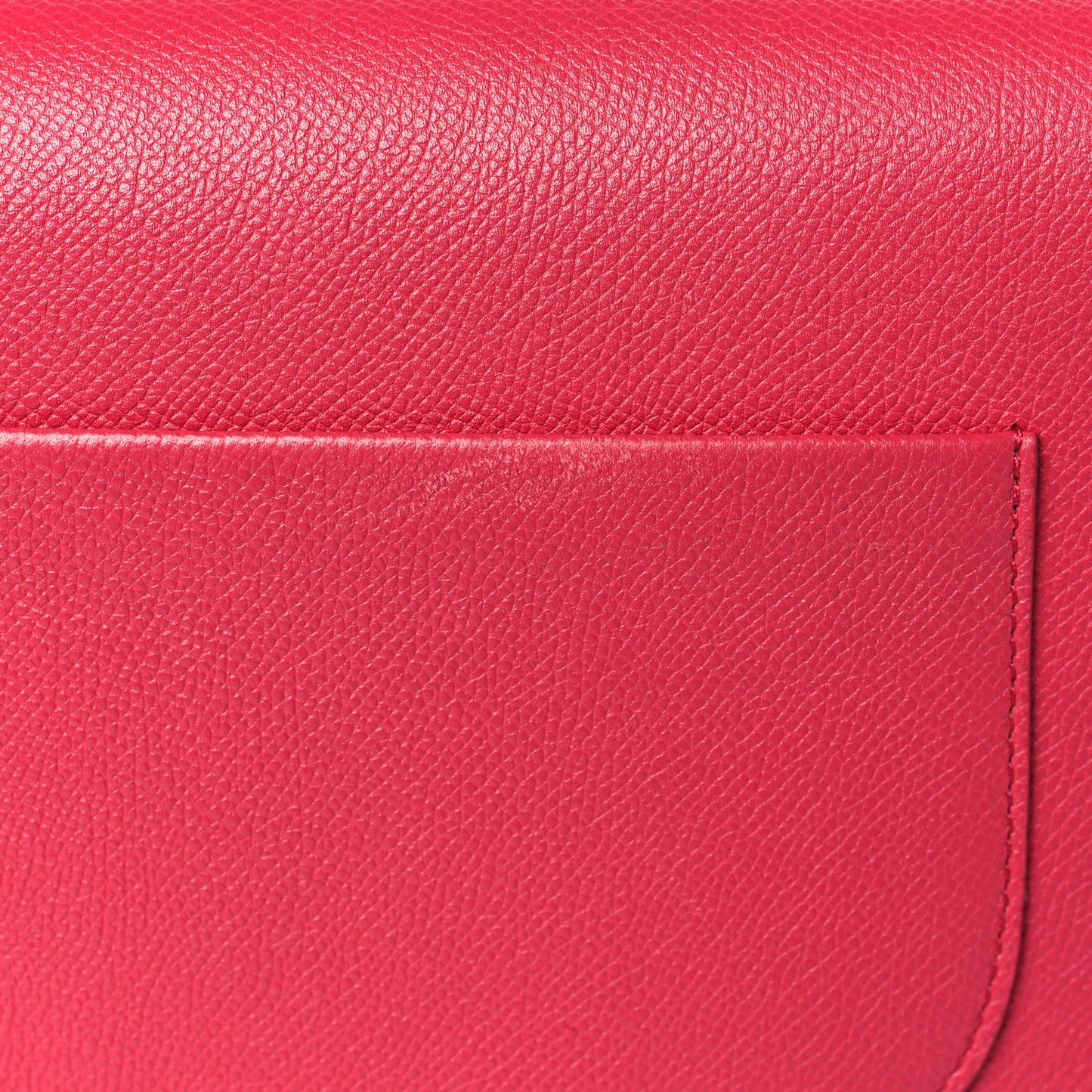 Grained Calfskin Small Trotteur Dark Pink