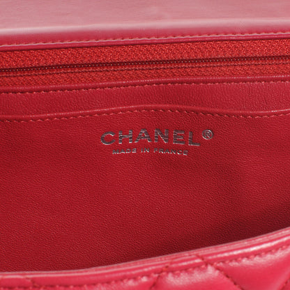 Chanel Lambskin Quilted Maxi Single Flap Fuchsia 7 of 8
