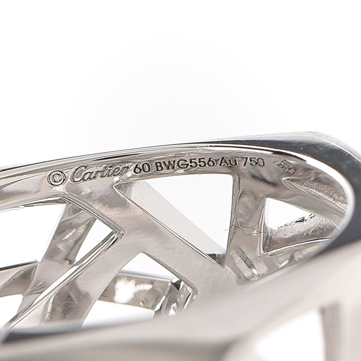 18K White Gold Tsavorite Onyx Panthère De Cartier Ring 60 9