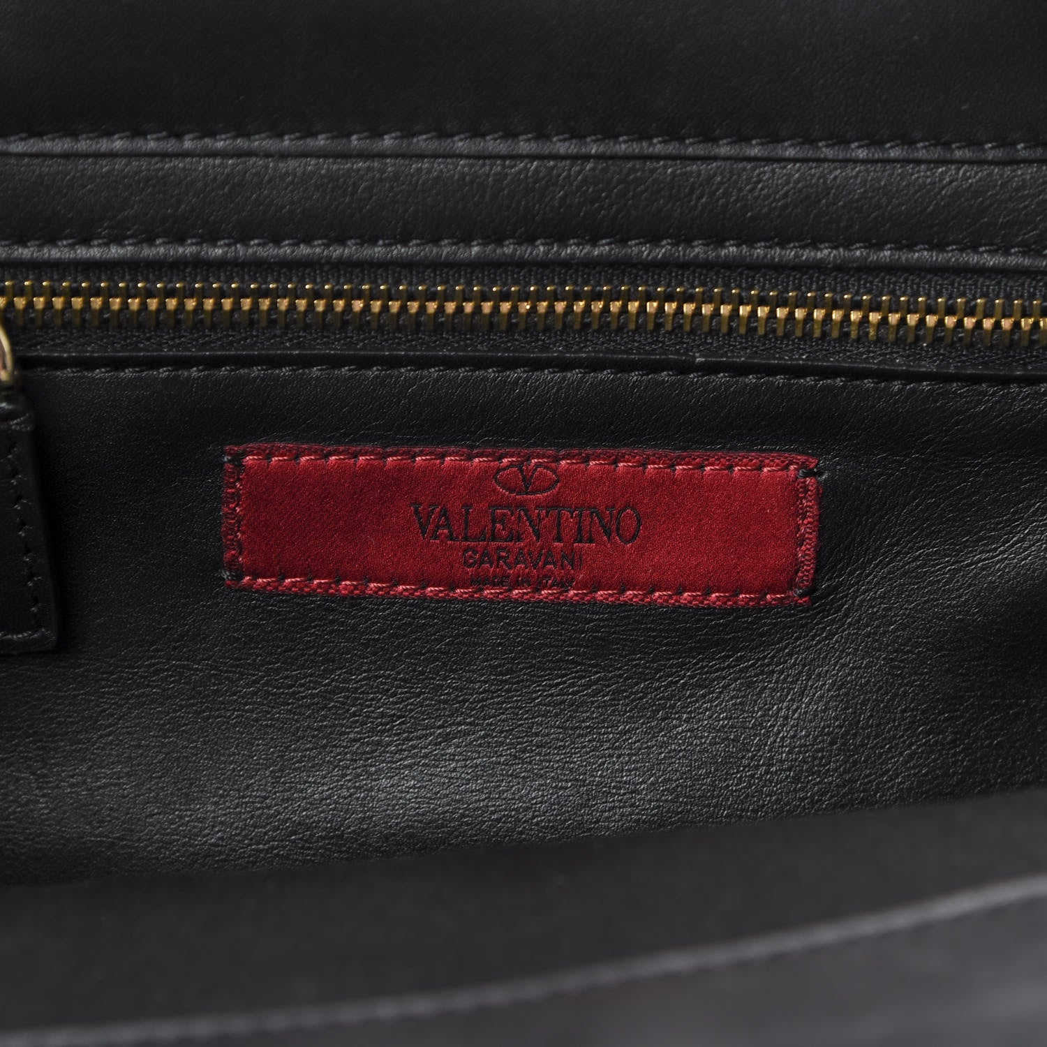 Valentino Garavani Vitello Small Rockstud Tote Black 5 of 15