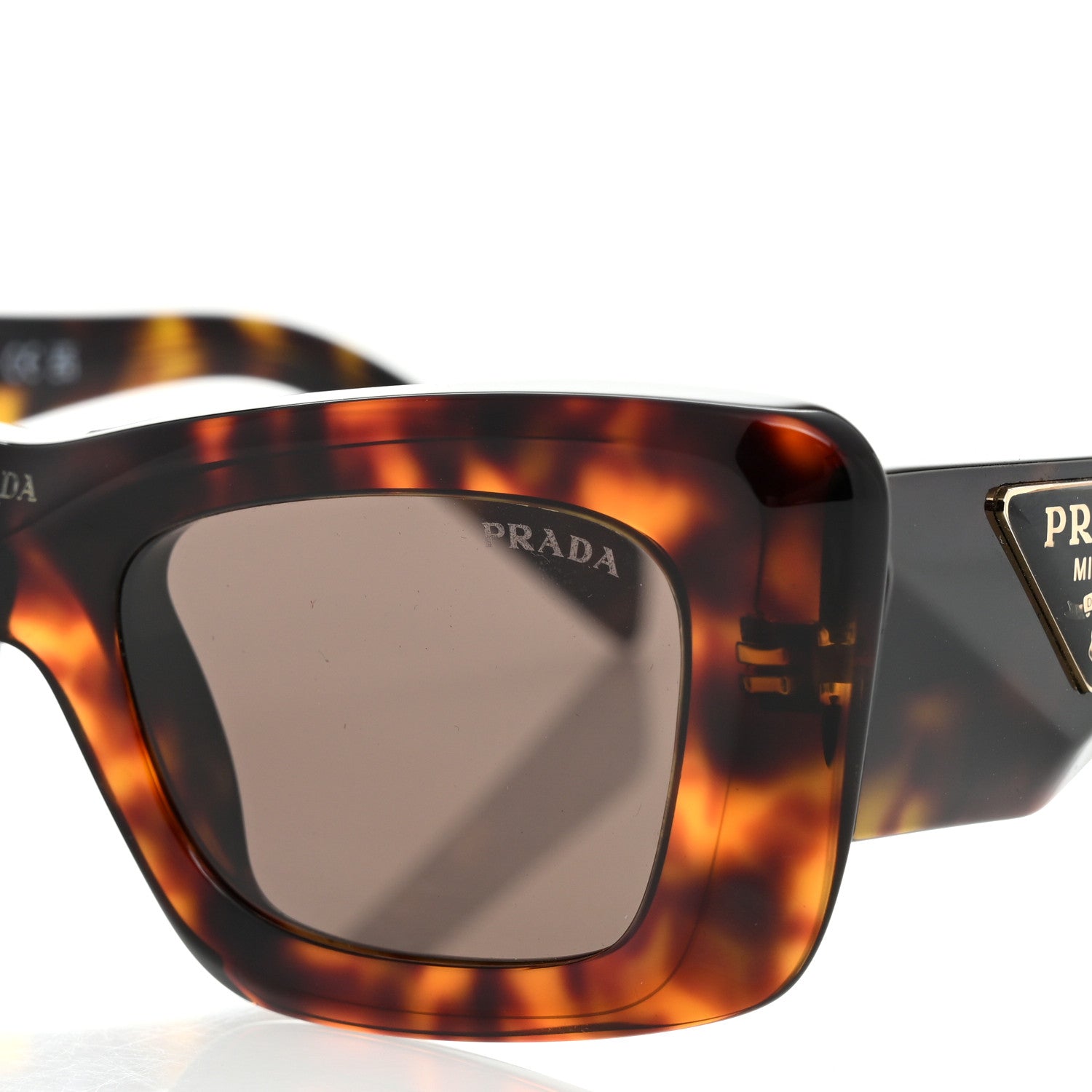 Prada Acetate Symbole Sunglasses SPR 13Z Havana 7 of 8