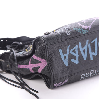 Balenciaga Agneau Graffiti All Over Classic Hardware City Black Multicolor 8 of 10