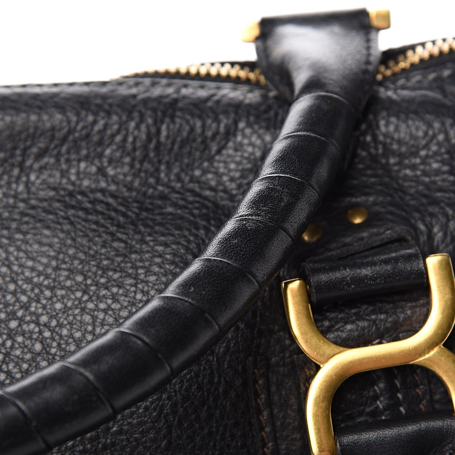 Chloe Calfskin Large Marcie Satchel Black 15 of 15
