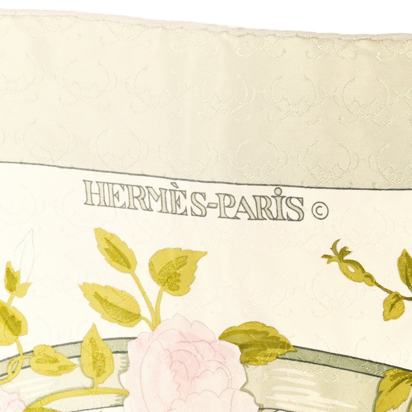 Jacquard Silk Romantique Scarf 90