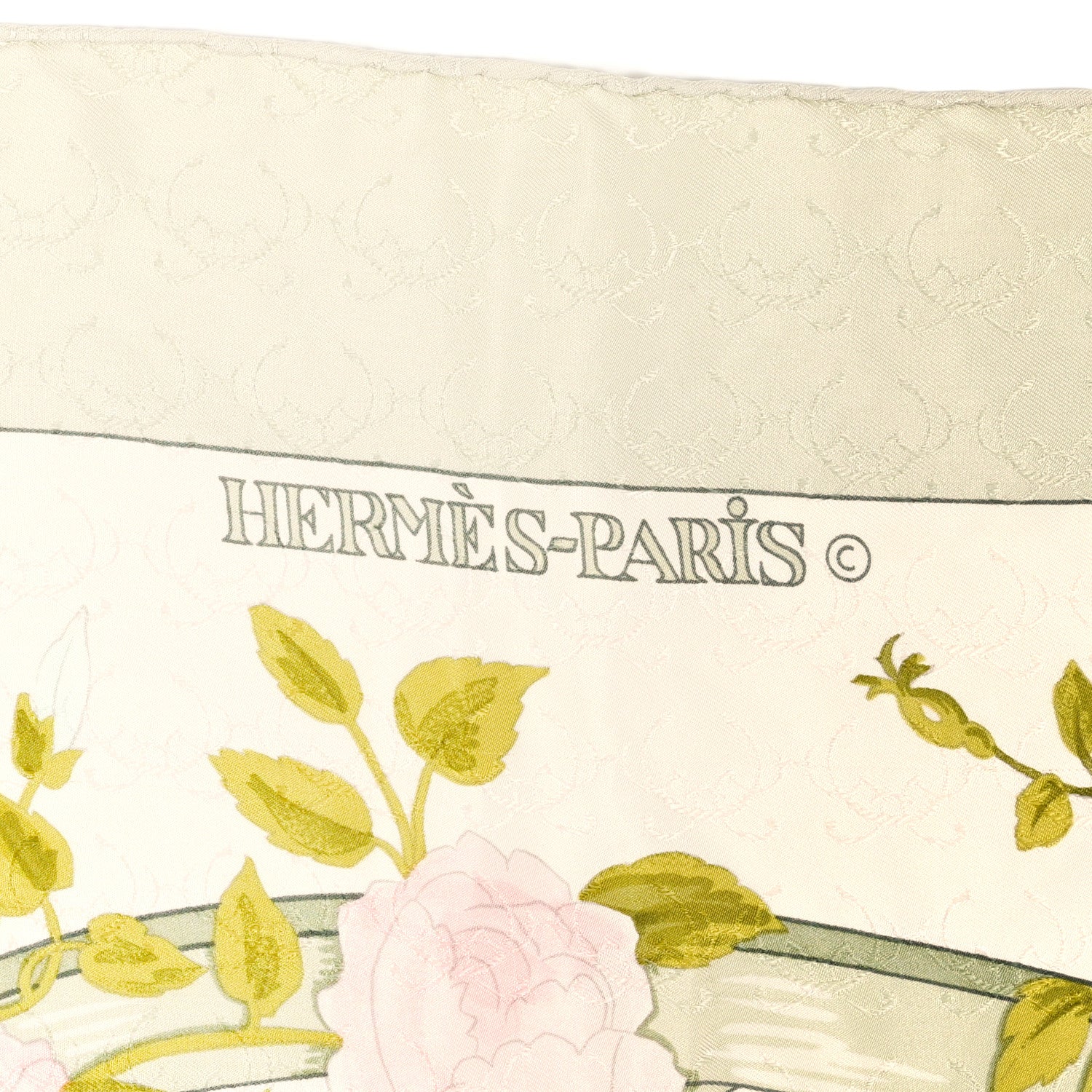 Hermes Jacquard Silk Romantique Scarf 90 2 of 3